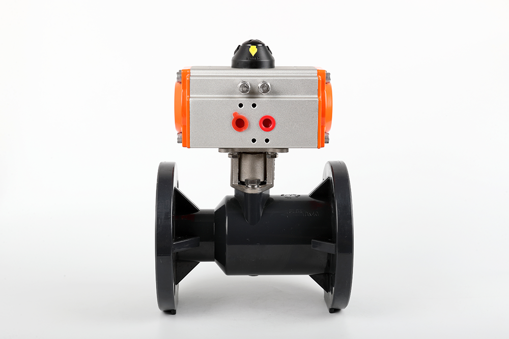 阿城气动法兰一体球阀